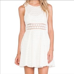 Free people white daisy lace dress